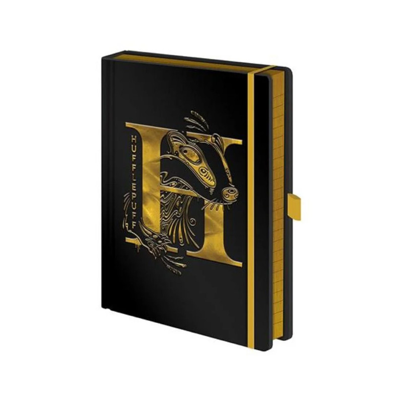 Harry Potter - Hufflepuff Foil Premium A5 Notebook - دفتر